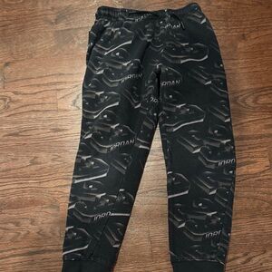 Jordan Kids Black Patterned Sweatpants